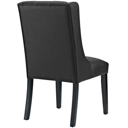 Baronet Button Tufted Vegan Leather Dining Chair by Modway