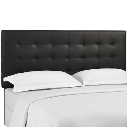 Paisley Tufted Upholstered Faux Leather King and California King Headboard by Modway