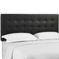 Paisley Tufted Upholstered Faux Leather King and California King Headboard by Modway