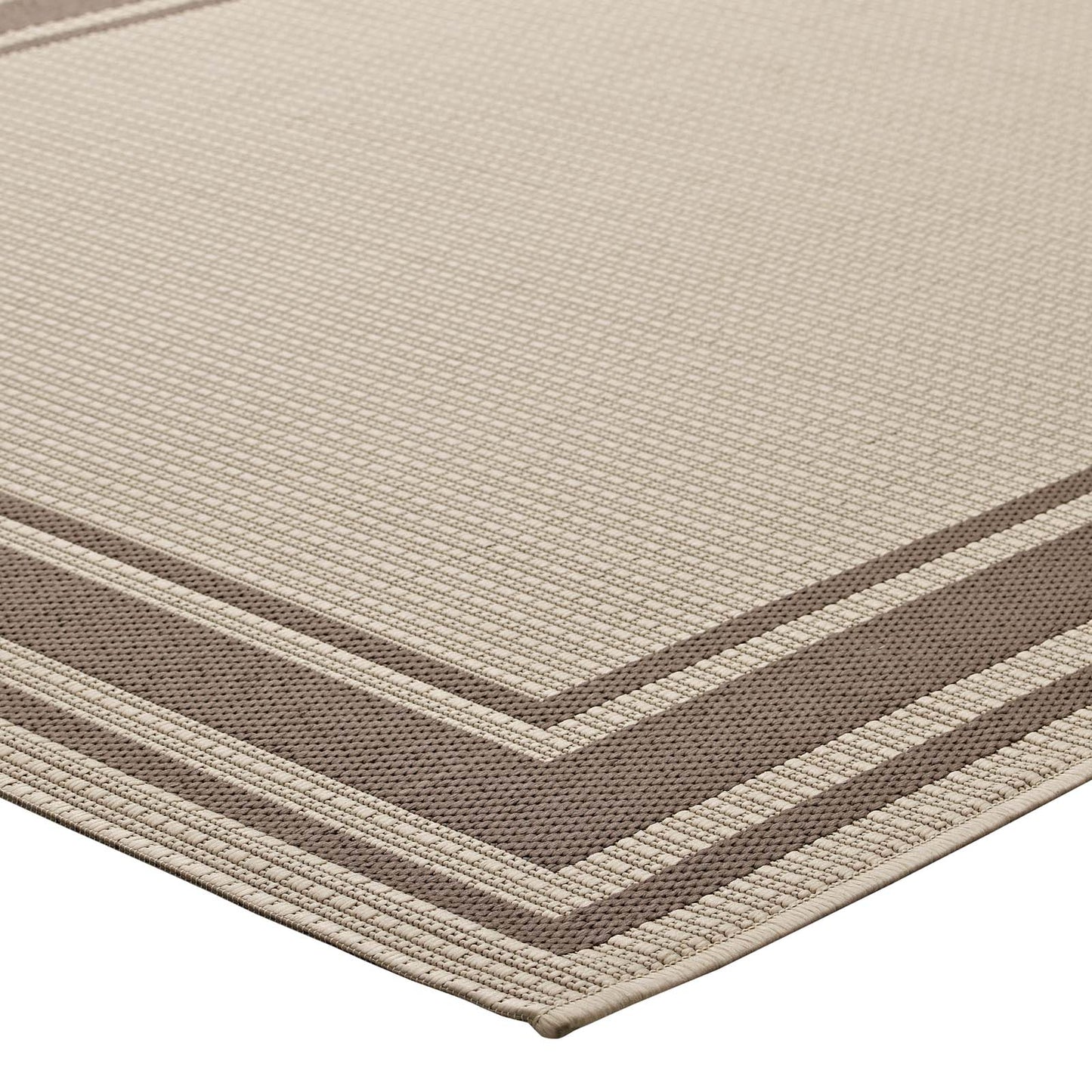Rim Solid Border Indoor and Outdoor 5x8 Area Rug by Modway