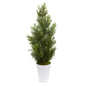 27"  Mini Cedar Artificial Pine Tree in Decorative Planter (Indoor/Outdoor)