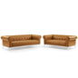 Idyll Tufted Upholstered Leather Sofa and Loveseat Set by Modway