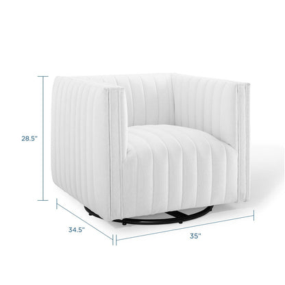 Conjure Tufted Swivel Upholstered Armchair by Modway