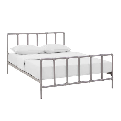 Dower Stainless Steel Queen Bed by Modway