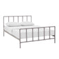 Dower Stainless Steel Queen Bed by Modway