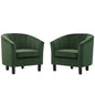 Prospect Channel Tufted Performance Velvet Armchair Set of 2 by Modway
