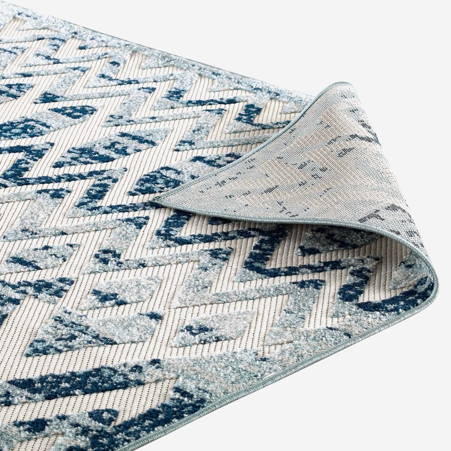 Reflect Tamako Diamond and Chevron Moroccan Trellis 8x10 Indoor / Outdoor Area Rug by Modway