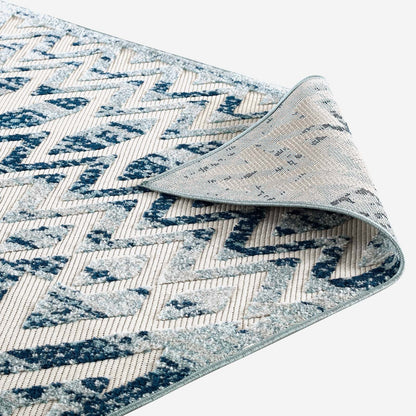 Reflect Tamako Diamond and Chevron Moroccan Trellis 8x10 Indoor / Outdoor Area Rug by Modway