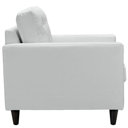 Empress Bonded Leather Armchair by Modway