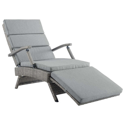 Envisage Chaise Outdoor Patio Wicker Rattan Lounge Chair by Modway