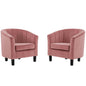 Prospect Channel Tufted Armchair Set of 2