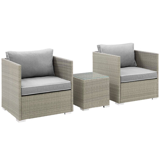 Repose 3 Piece Outdoor Patio Sectional Set by Modway