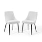 Viscount Upholstered Fabric Dining Chairs Set of 2 by Modway