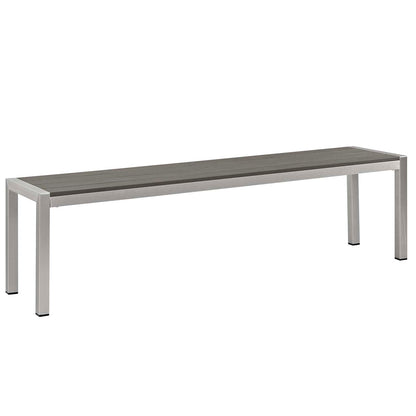 Shore 3 Piece Outdoor Patio Aluminum Dining Set by Modway