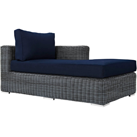Summon Outdoor Patio Sunbrella¨ Right Arm Chaise by Modway