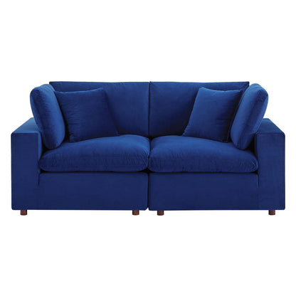 Commix Down Filled Overstuffed Performance Velvet Loveseat by Modway