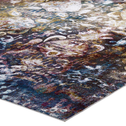 Success Jayla Transitional Distressed Vintage Floral Moroccan Trellis 8x10 Area Rug by Modway