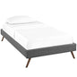 Loryn Fabric Twin Bed Frame with Round Splayed Legs by Modway