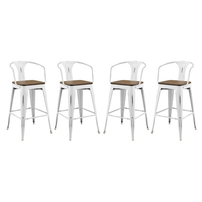 Promenade Bar Stool Set of 4 by Modway