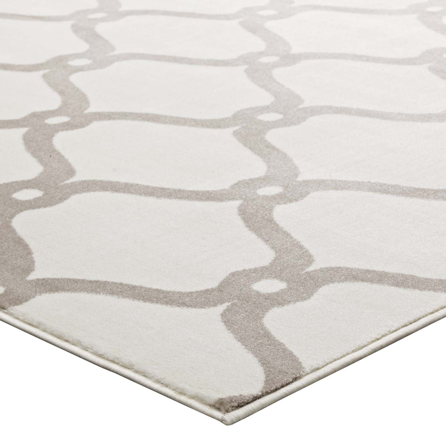 Beltara Chain Link Transitional Trellis 8x10 Area Rug by Modway