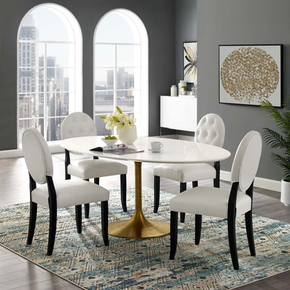 Lippa 78" Oval Wood Dining Table by Modway
