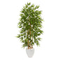 63"  Bamboo Artificial Tree in White Planter