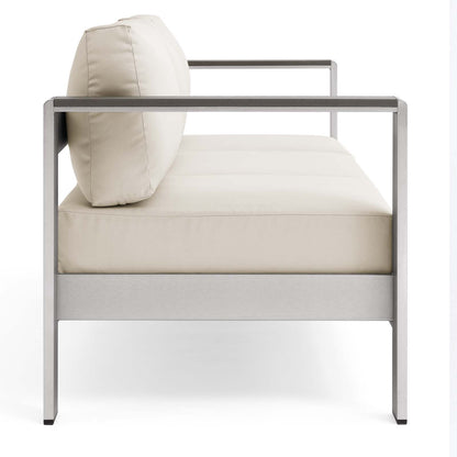 Shore Outdoor Patio Aluminum Sofa by Modway