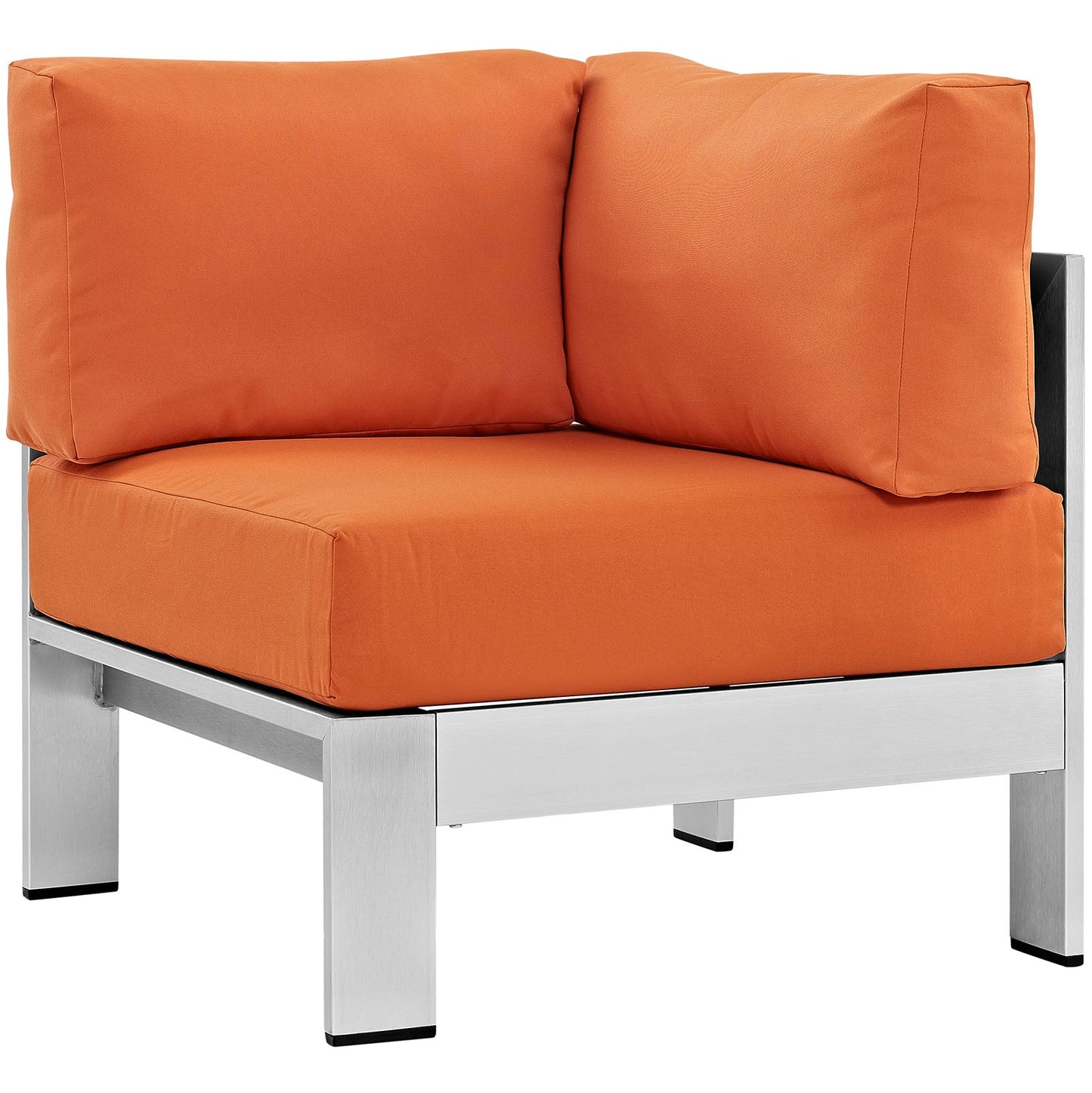 Shore 6 Piece Outdoor Patio Aluminum Sectional Sofa Set by Modway