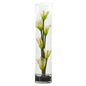 18" Mini Cally Lily Artificial Arrangement in Cylinder Glass