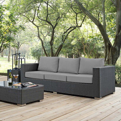 Sojourn Outdoor Patio Sunbrella¨ Sofa by Modway