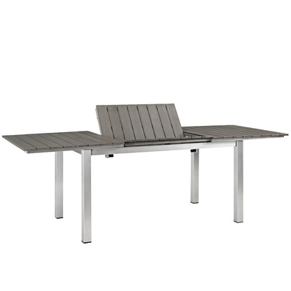 Shore Outdoor Patio Aluminum Dining Table by Modway