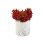 10' Succulent Artificial Plant in Marble Finish Vase