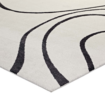 Therese Abstract Swirl 5x8 Area Rug by Modway