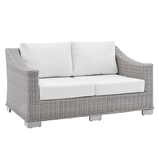 Conway Sunbrella¨ Outdoor Patio Wicker Rattan Loveseat by Modway