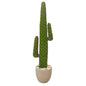 56" Cactus Artificial Plant in Sandstone Planter