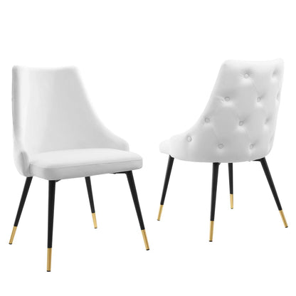 Adorn Performance Velvet Dining Side Chair Set of 2 by Modway