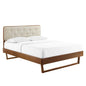 Bridgette Wood Queen Platform Bed With Angular Frame by Modway