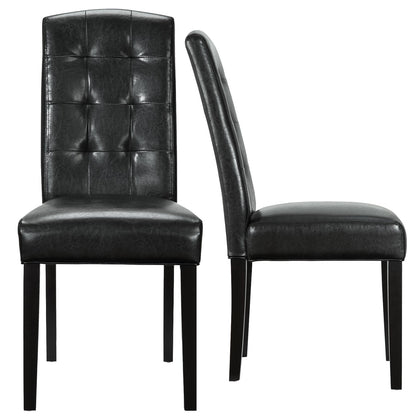 Perdure Vinyl Dining Chairs Set of 2 by Modway