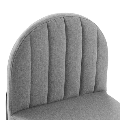 Isla Channel Tufted Upholstered Fabric Dining Side Chair by Modway