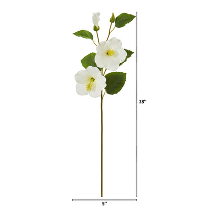 28" Hibiscus Artificial Flower (Set of 12)