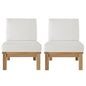 Marina 2 Piece Outdoor Patio Teak Set by Modway