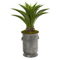 39"  Agave Artificial Plant in Metal Planter
