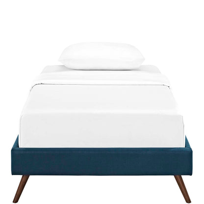Loryn Fabric Twin Bed Frame with Round Splayed Legs by Modway