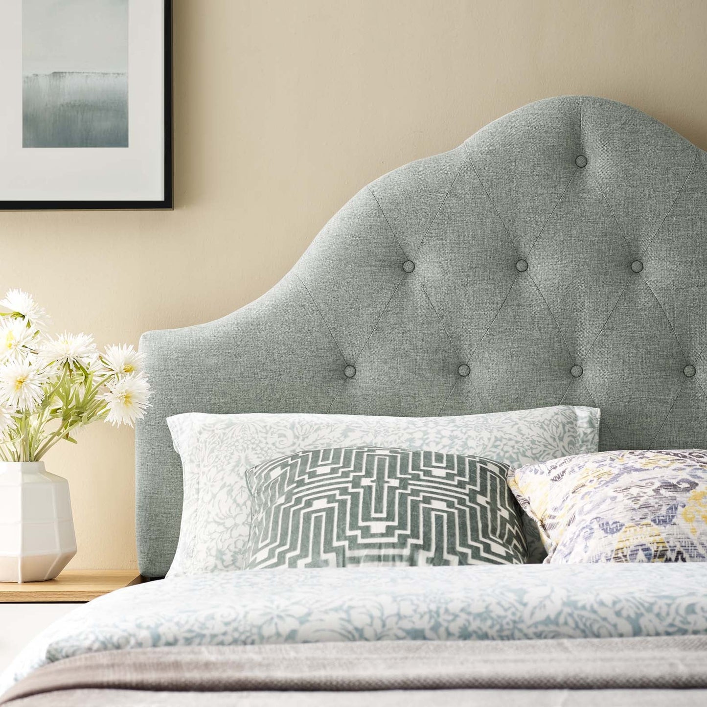 Sovereign Upholstered Fabric Queen Headboard by Modway