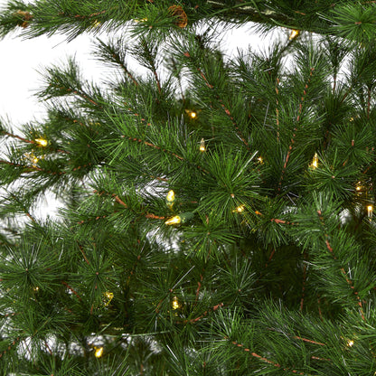 9' Colorado Mountain Pine Artificial Christmas Tree with 650 Clear Lights