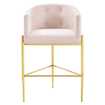 Savour Tufted Performance Velvet Bar Stool by Modway