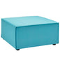 Saybrook Outdoor Patio Upholstered Sectional Sofa Ottoman by Modway