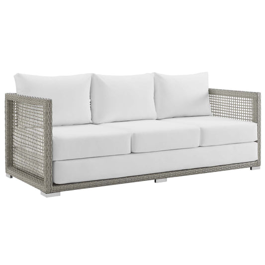 Aura Outdoor Patio Wicker Rattan Sofa by Modway