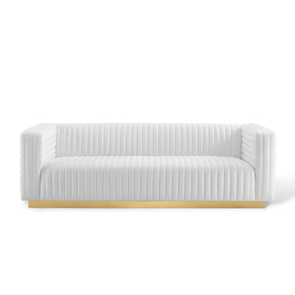 Charisma Channel Tufted Performance Velvet Living Room Sofa by Modway