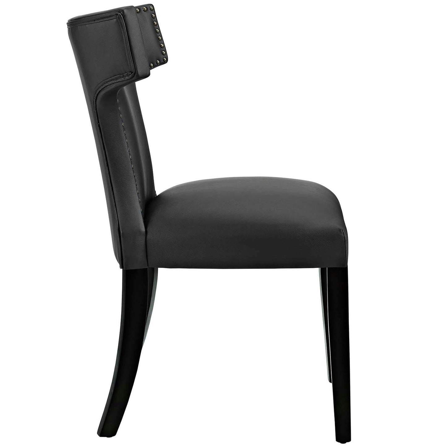 Curve Vinyl Dining Side Chair Set of 2 by Modway